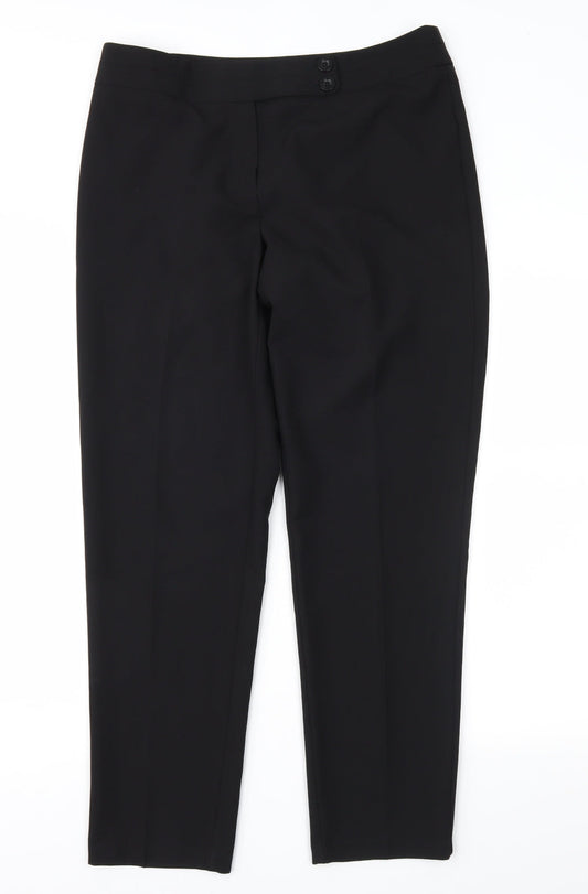 George Womens Black   Trousers  Size 12 L28 in