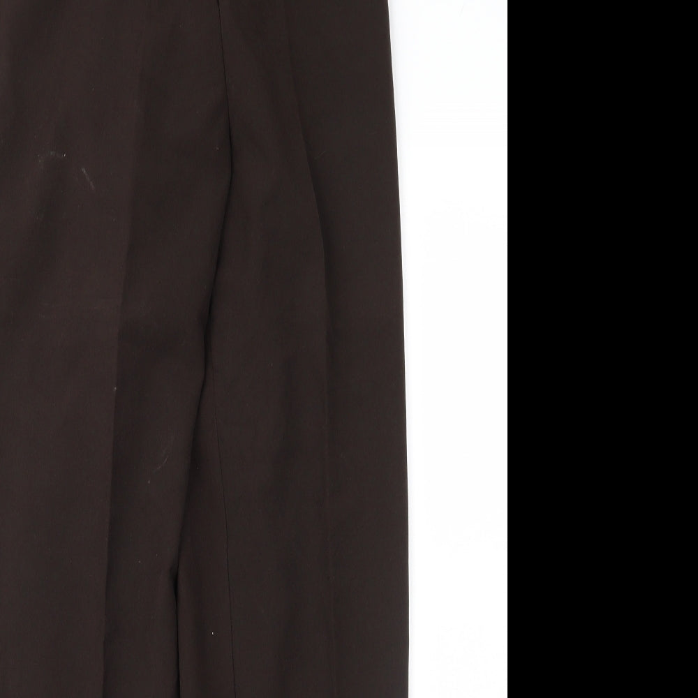 Womens UK Size 12 Classic Image Regular Fit  Brown Trousers