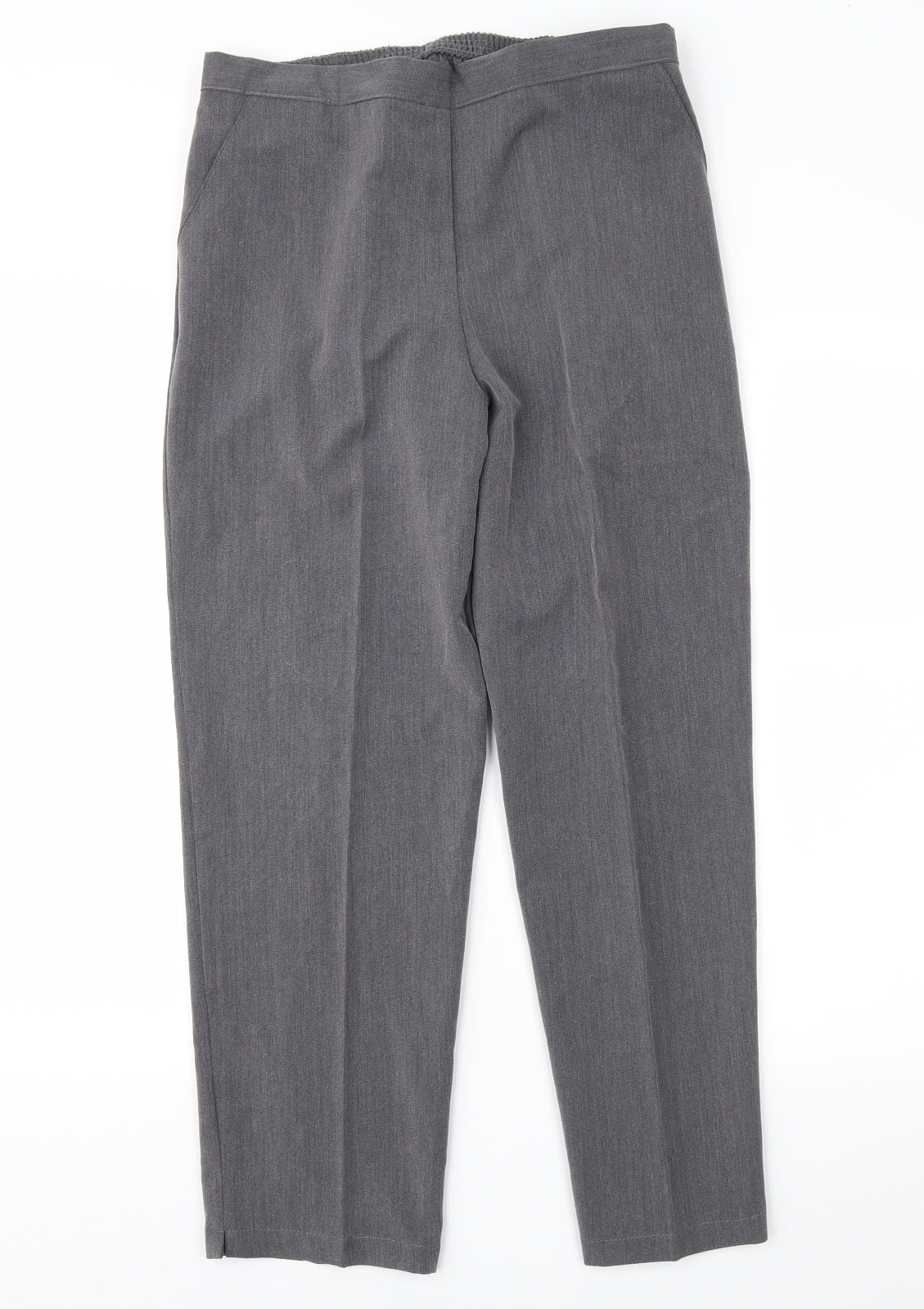Womens UK Size 12 Classic Image Regular Fit  Grey Trousers