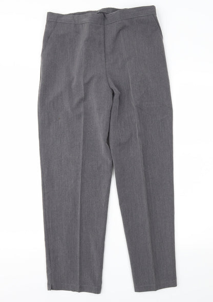 Womens UK Size 12 Classic Image Regular Fit  Grey Trousers
