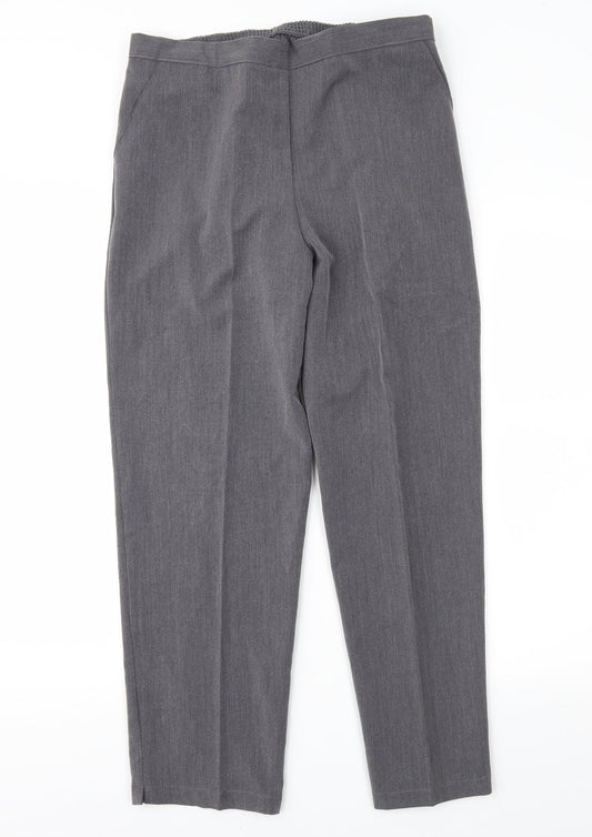 Womens UK Size 12 Classic Image Regular Fit  Grey Trousers