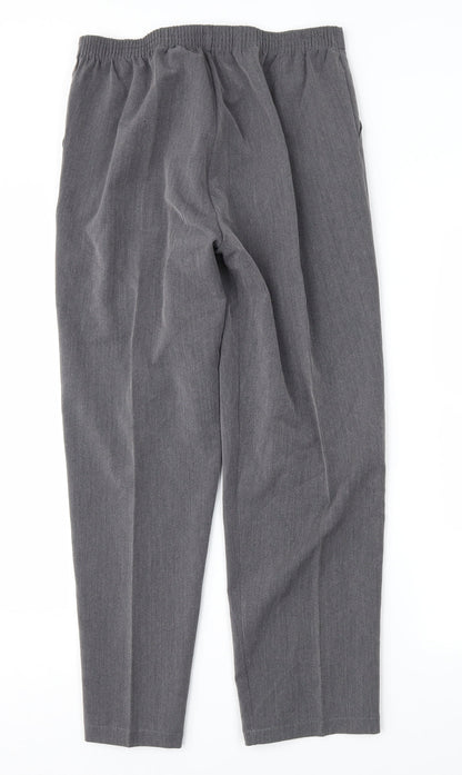 Womens UK Size 12 Classic Image Regular Fit  Grey Trousers