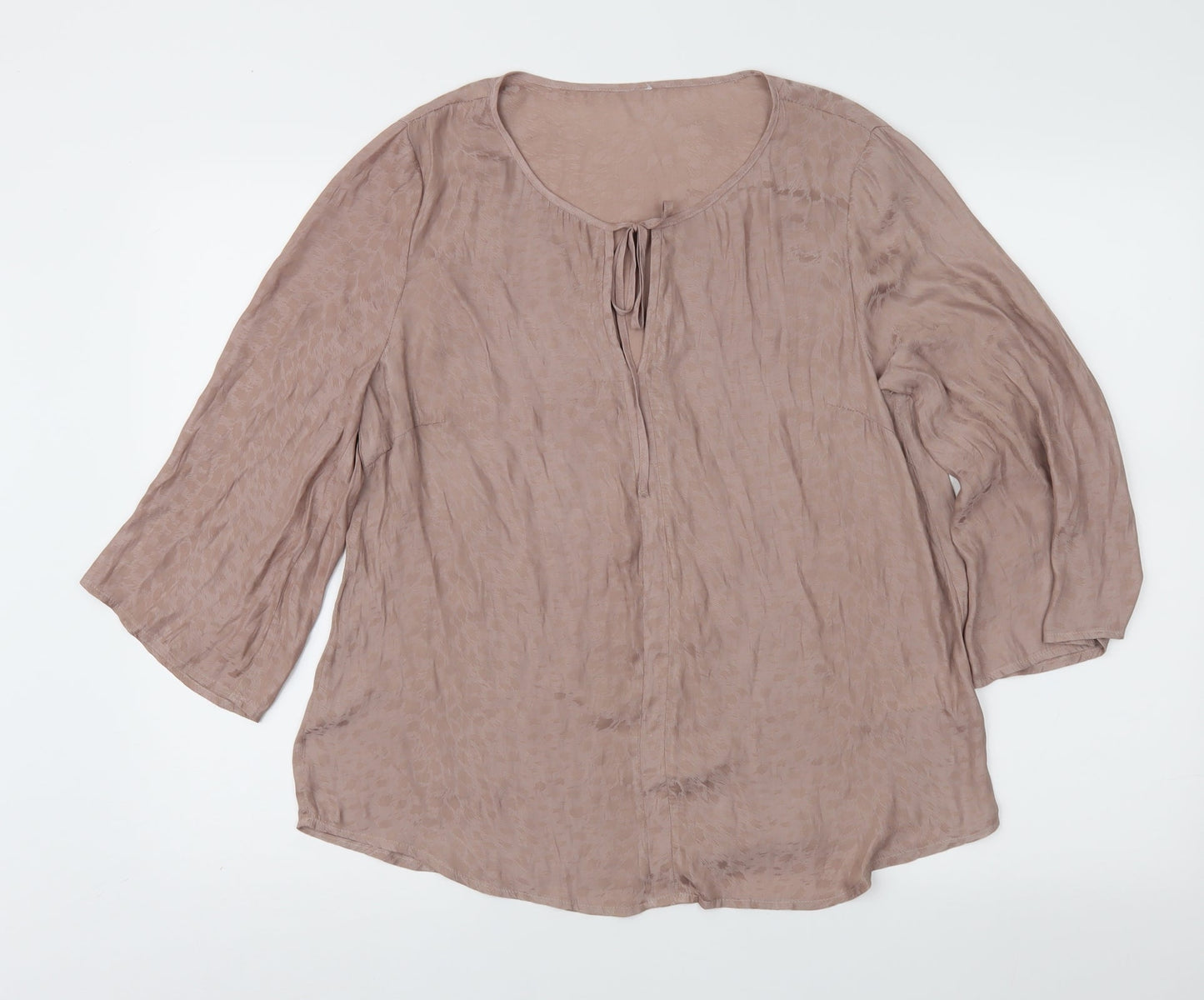 Womens UK Size M Saint Tropez Clothing Brown Basic Blouse