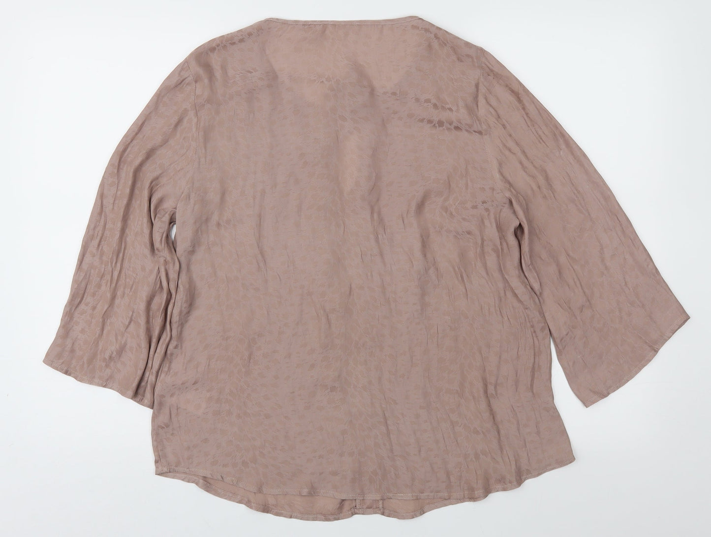 Womens UK Size M Saint Tropez Clothing Brown Basic Blouse