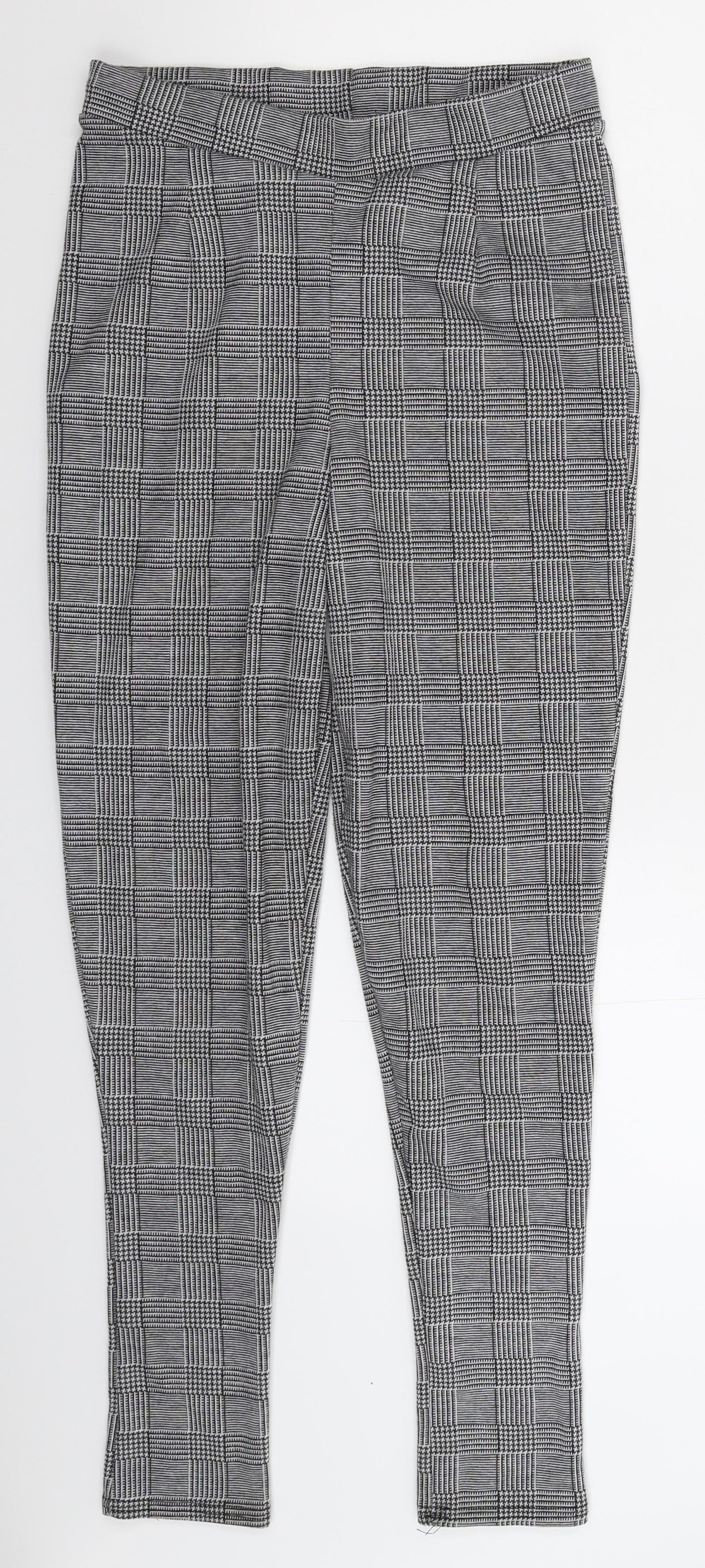 Womens UK Size 10 Boohoo Extra-Slim Fit  Grey Trousers