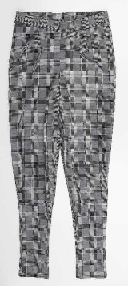 Womens UK Size 10 Boohoo Extra-Slim Fit  Grey Trousers