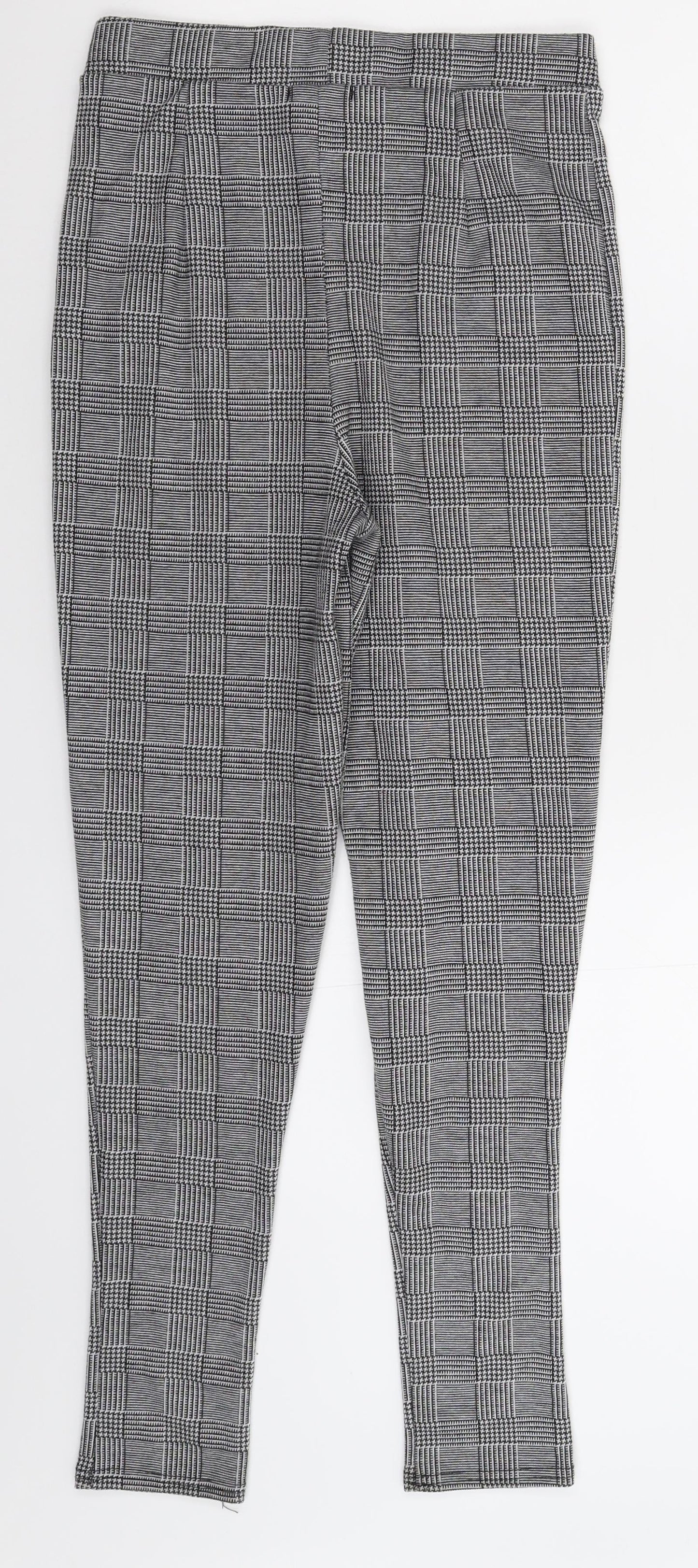 Womens UK Size 10 Boohoo Extra-Slim Fit  Grey Trousers