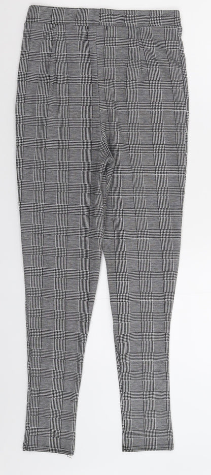 Womens UK Size 10 Boohoo Extra-Slim Fit  Grey Trousers