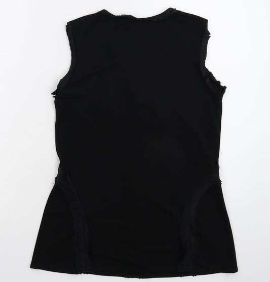 Warehouse Womens Black   Basic Tank Size 8