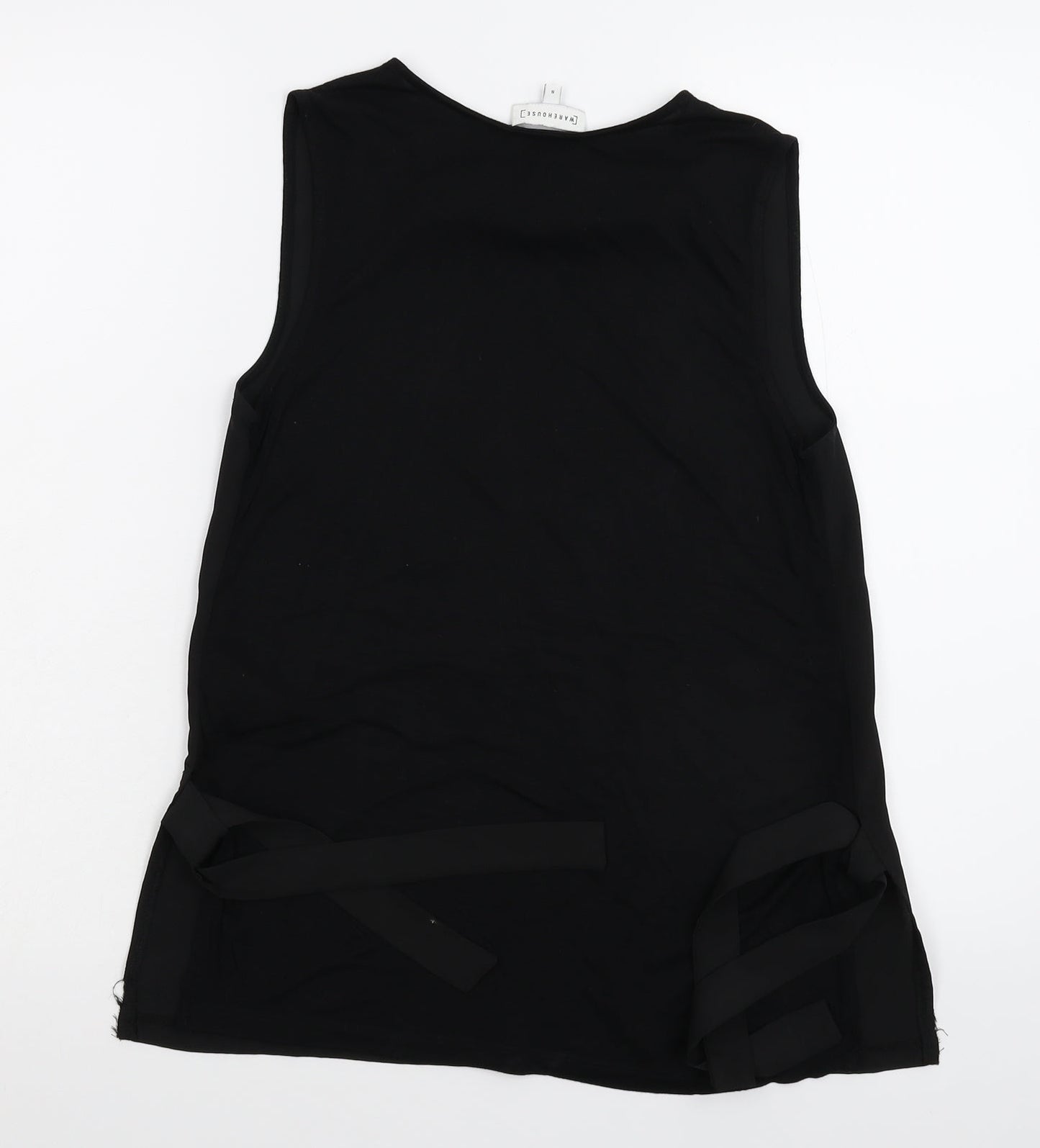 Womens UK Size 8 Warehouse Black Basic Tank
