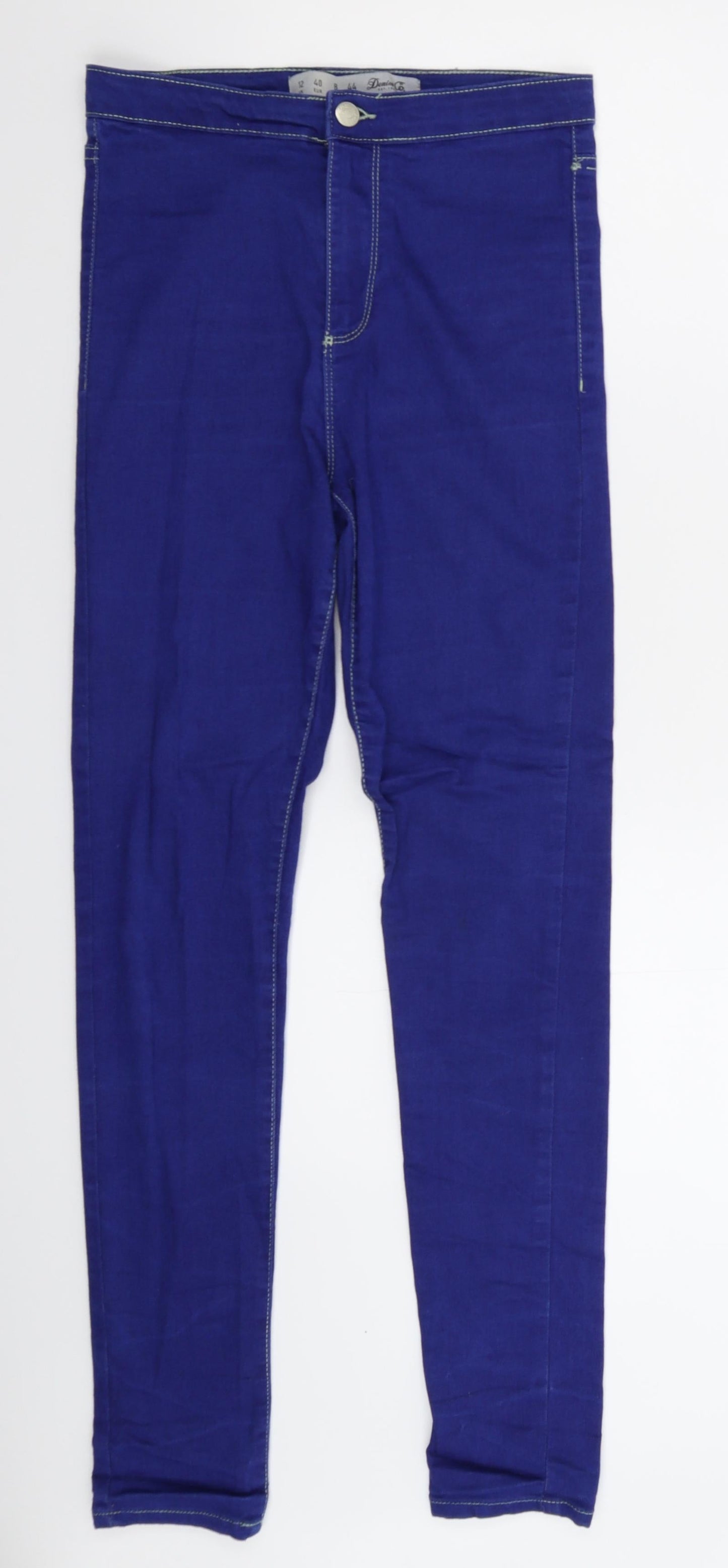 Denim & Co.Blue Womens Blue  Denim Jegging Jeans Size 12 L29 in