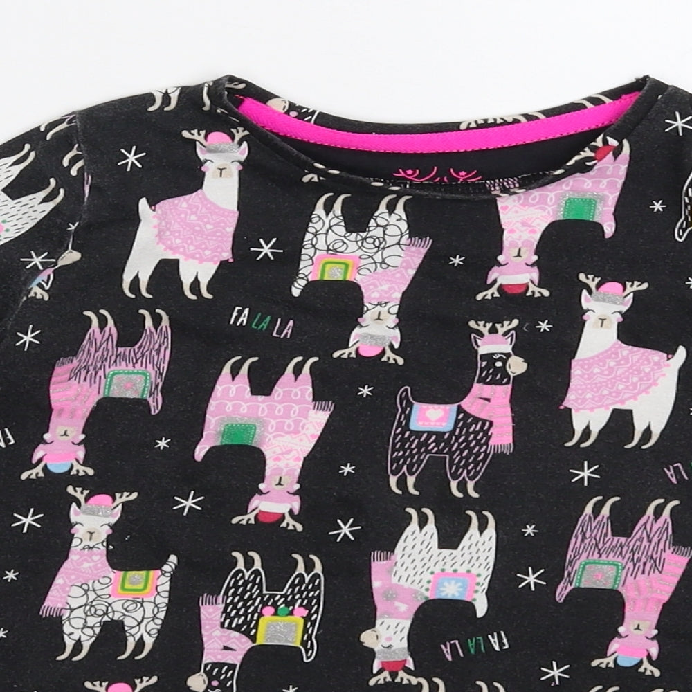 F&F Girls Black   T-Shirt Dress  Size 2-3 Years