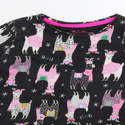 F&F Girls Black   T-Shirt Dress  Size 2-3 Years