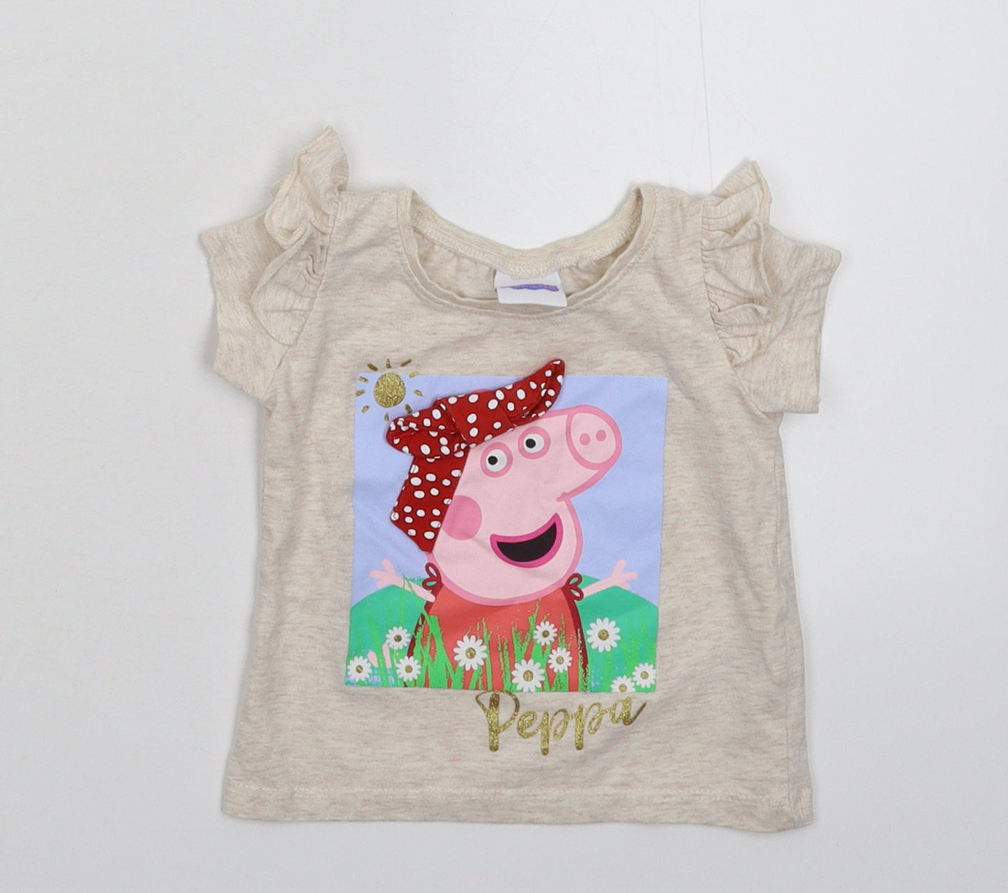 NEXT Girls Grey   Basic T-Shirt Size 3-6 Months