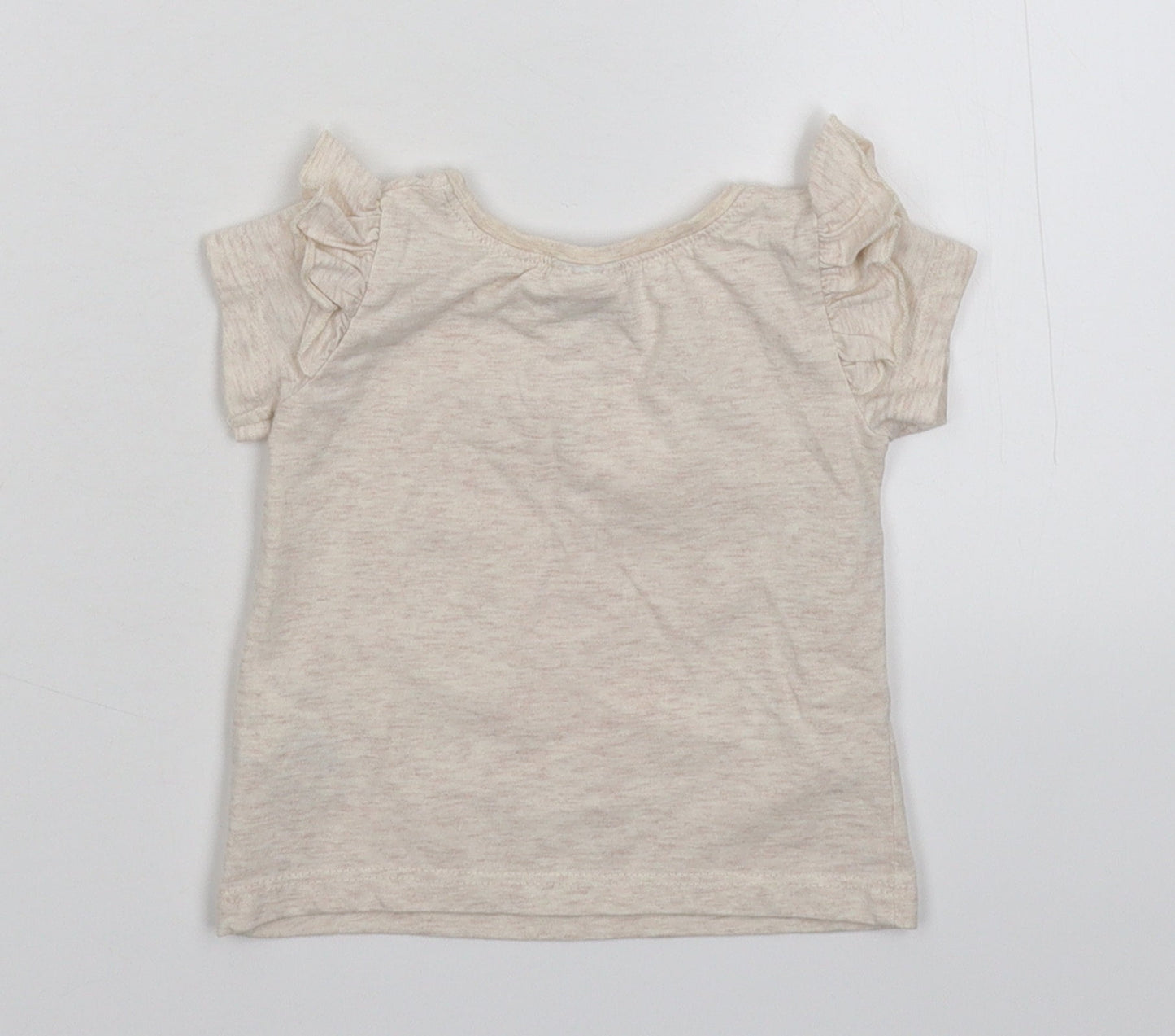 NEXT Girls Grey   Basic T-Shirt Size 3-6 Months