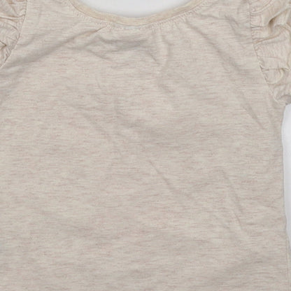 NEXT Girls Grey   Basic T-Shirt Size 3-6 Months