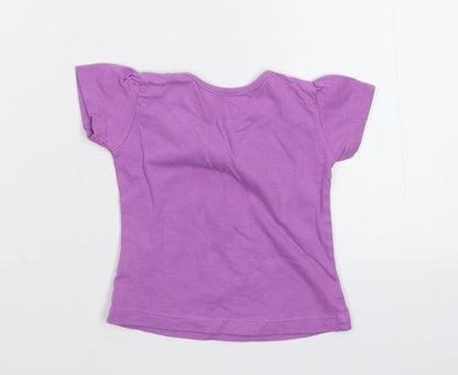 Earlydays Baby Purple   Basic T-Shirt Size 9-12 Months