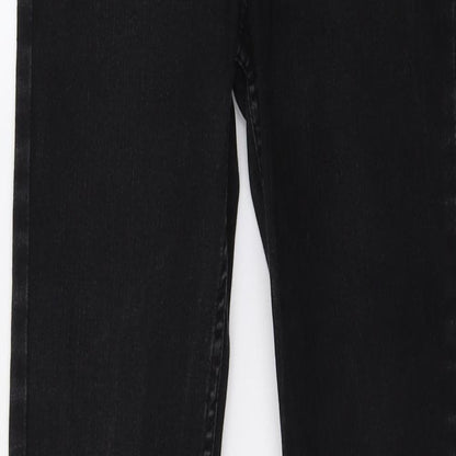 Womens UK Size 27 in H&M Regular Fit Skinny Black Jeans