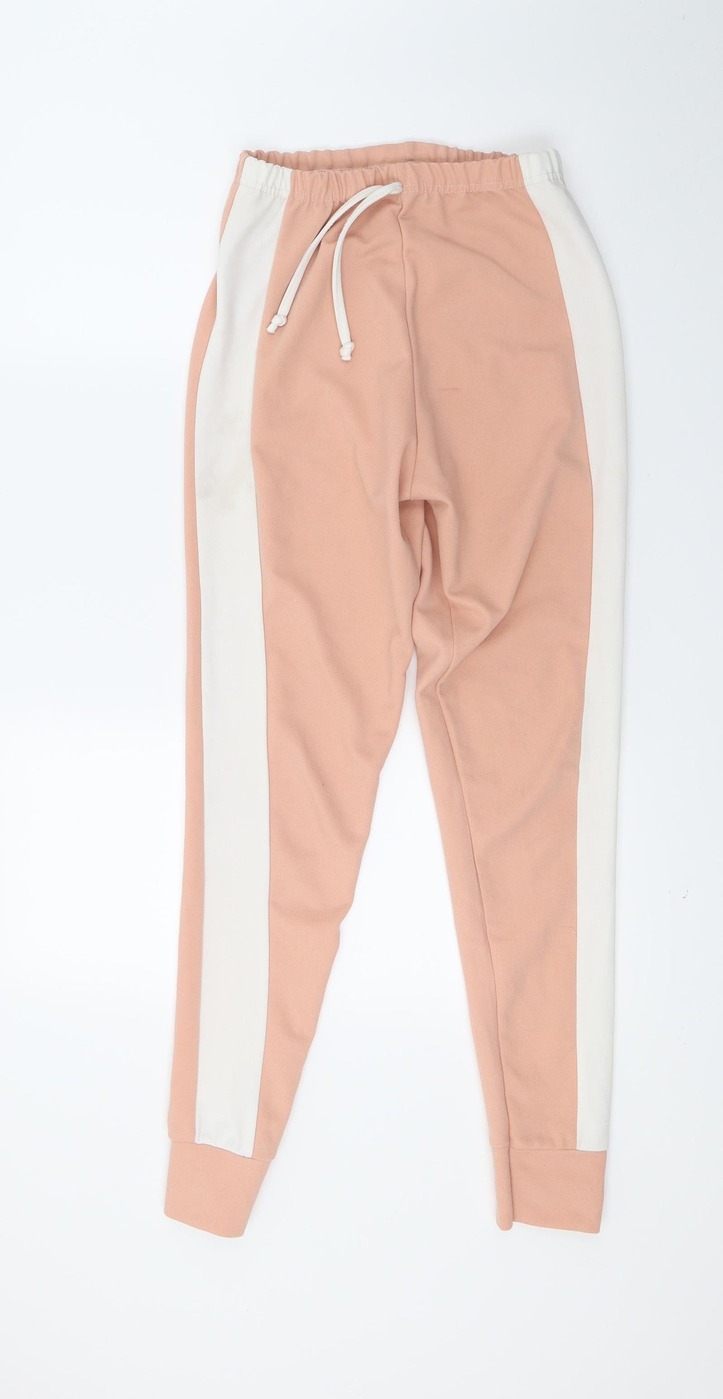 Womens UK Size S Preworn Regular Fit Jogger Beige Trousers