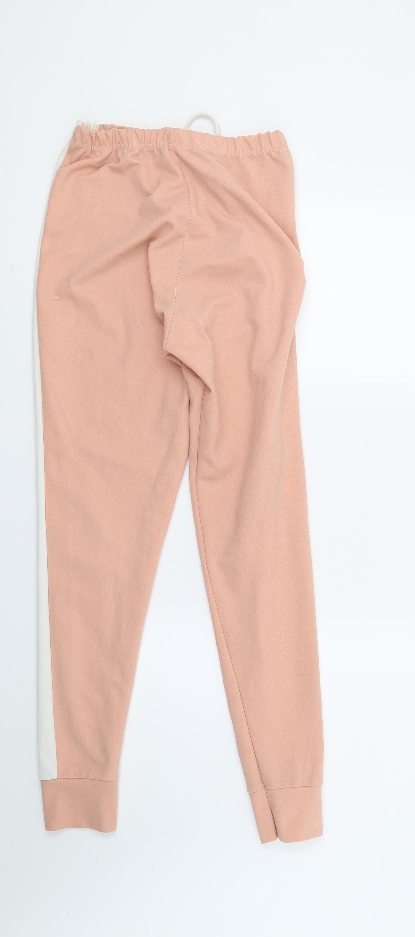 Womens UK Size S Preworn Regular Fit Jogger Beige Trousers