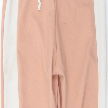 Womens UK Size S Preworn Regular Fit Jogger Beige Trousers