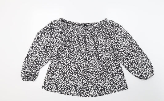 Womens UK Size 12 Simply Be Black Basic Blouse
