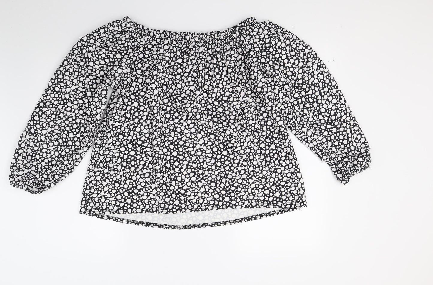 Womens UK Size 12 Simply Be Black Basic Blouse
