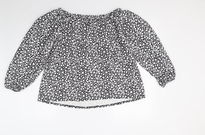 Womens UK Size 12 Simply Be Black Basic Blouse