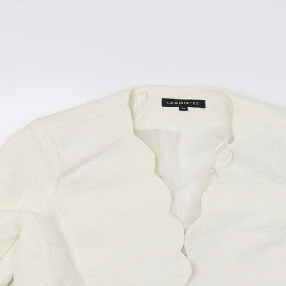 Cameo rose Womens White   Gilet Coat Size 14