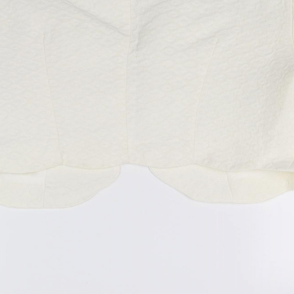 Cameo rose Womens White   Gilet Coat Size 14