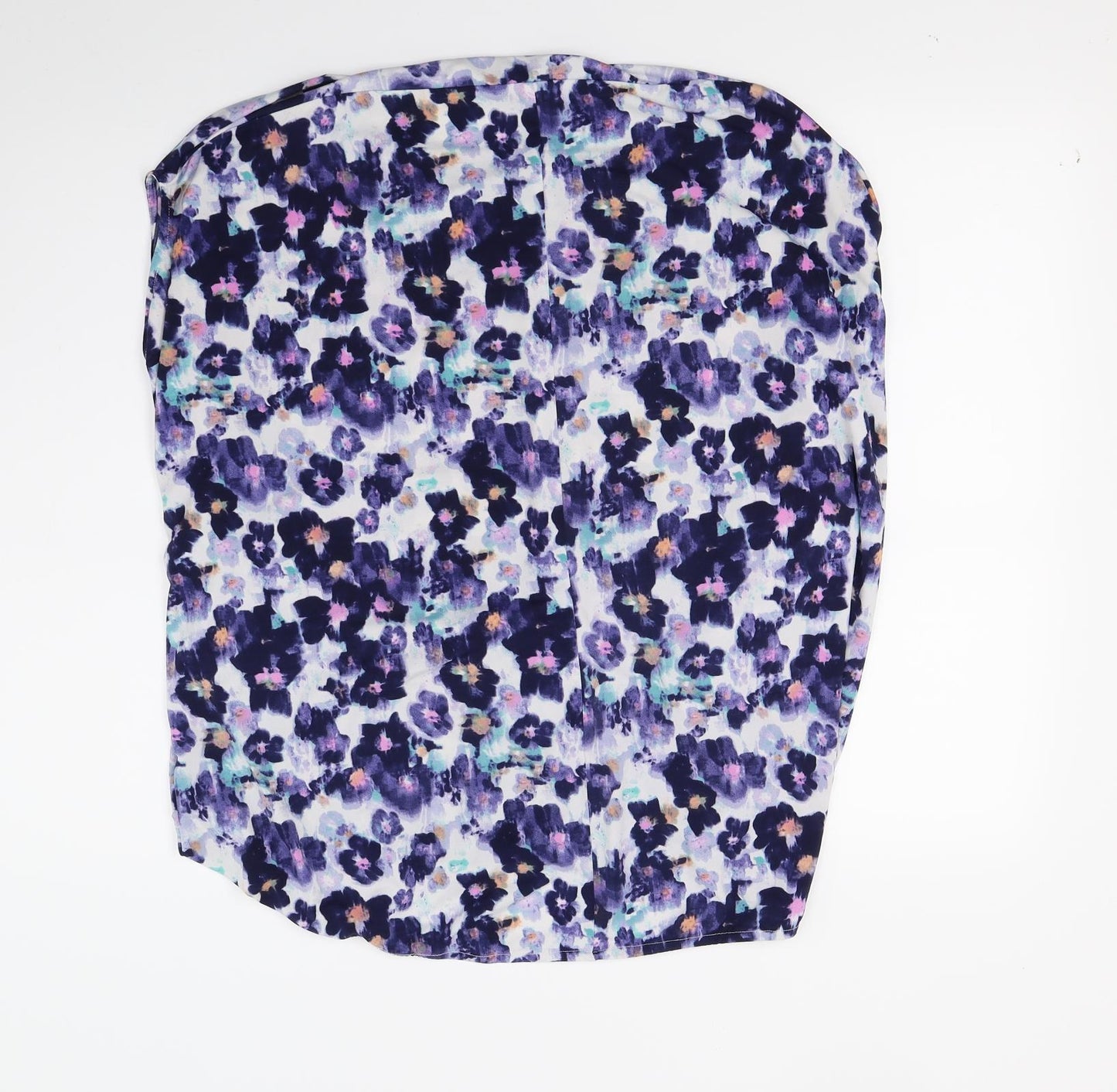 Definitions Womens Purple Floral  Basic Tank Size 10