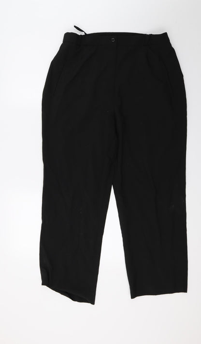 Womens UK Size 18 Bonmarché Regular Fit  Black Trousers