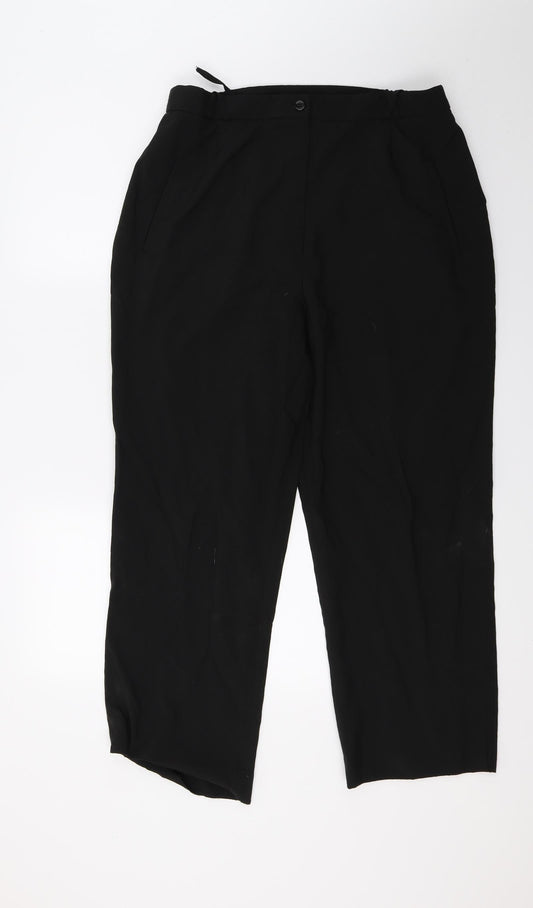 Womens UK Size 18 Bonmarché Regular Fit  Black Trousers