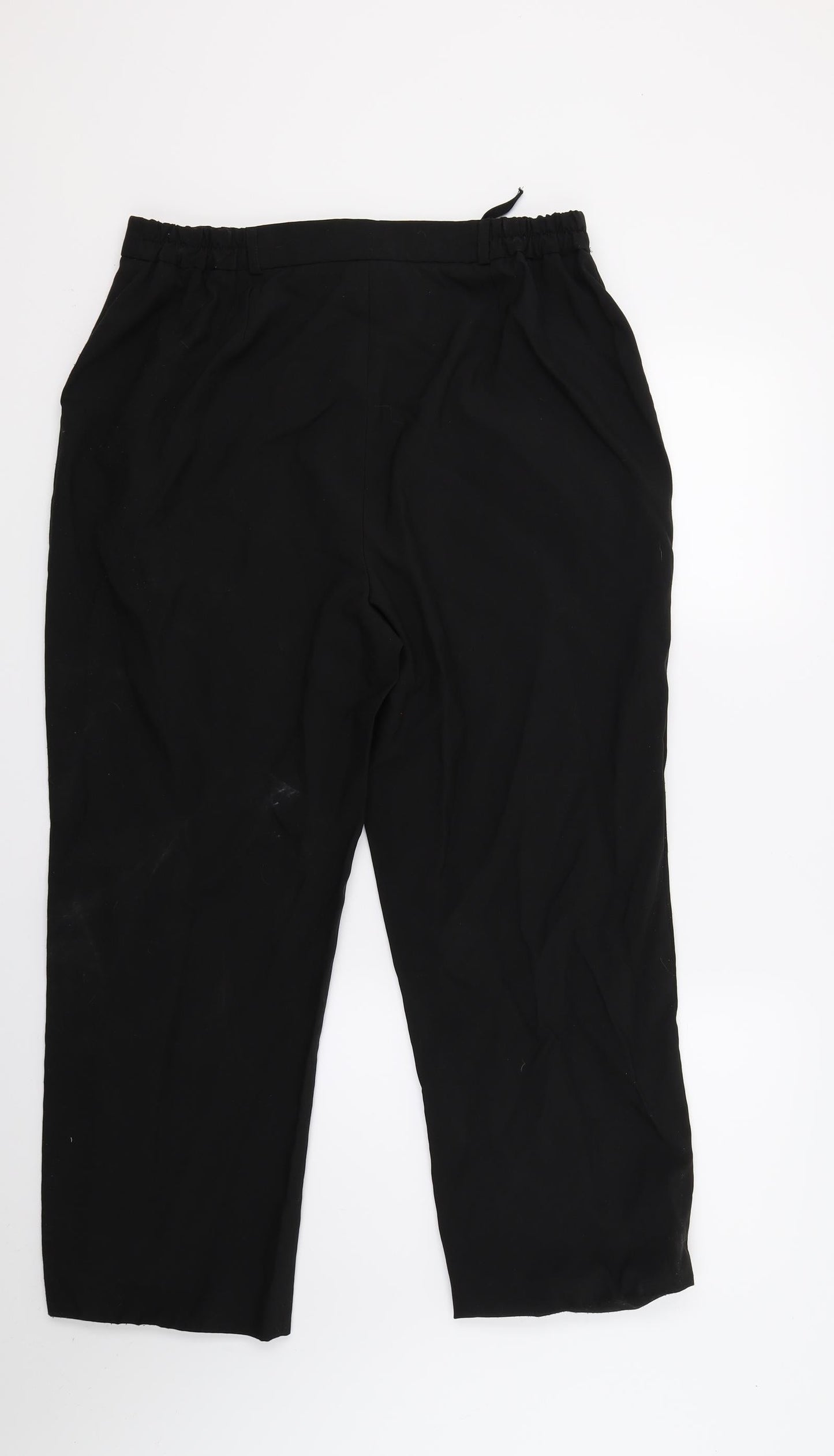 Womens UK Size 18 Bonmarché Regular Fit  Black Trousers