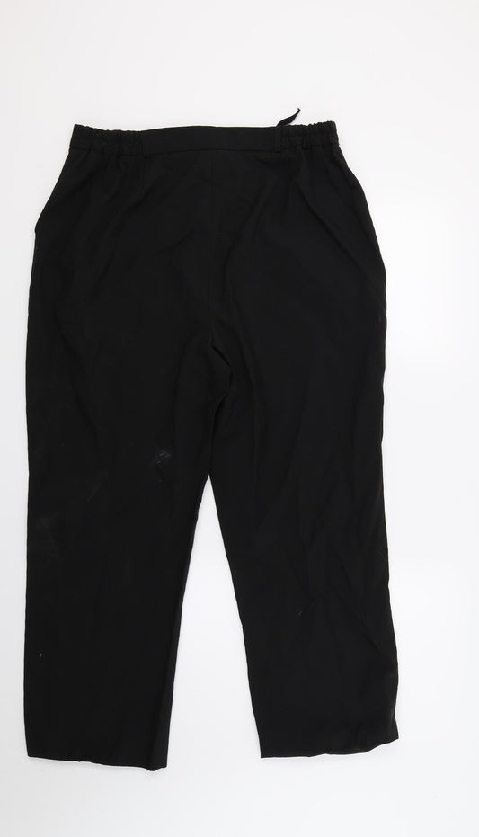 Womens UK Size 18 Bonmarché Regular Fit  Black Trousers
