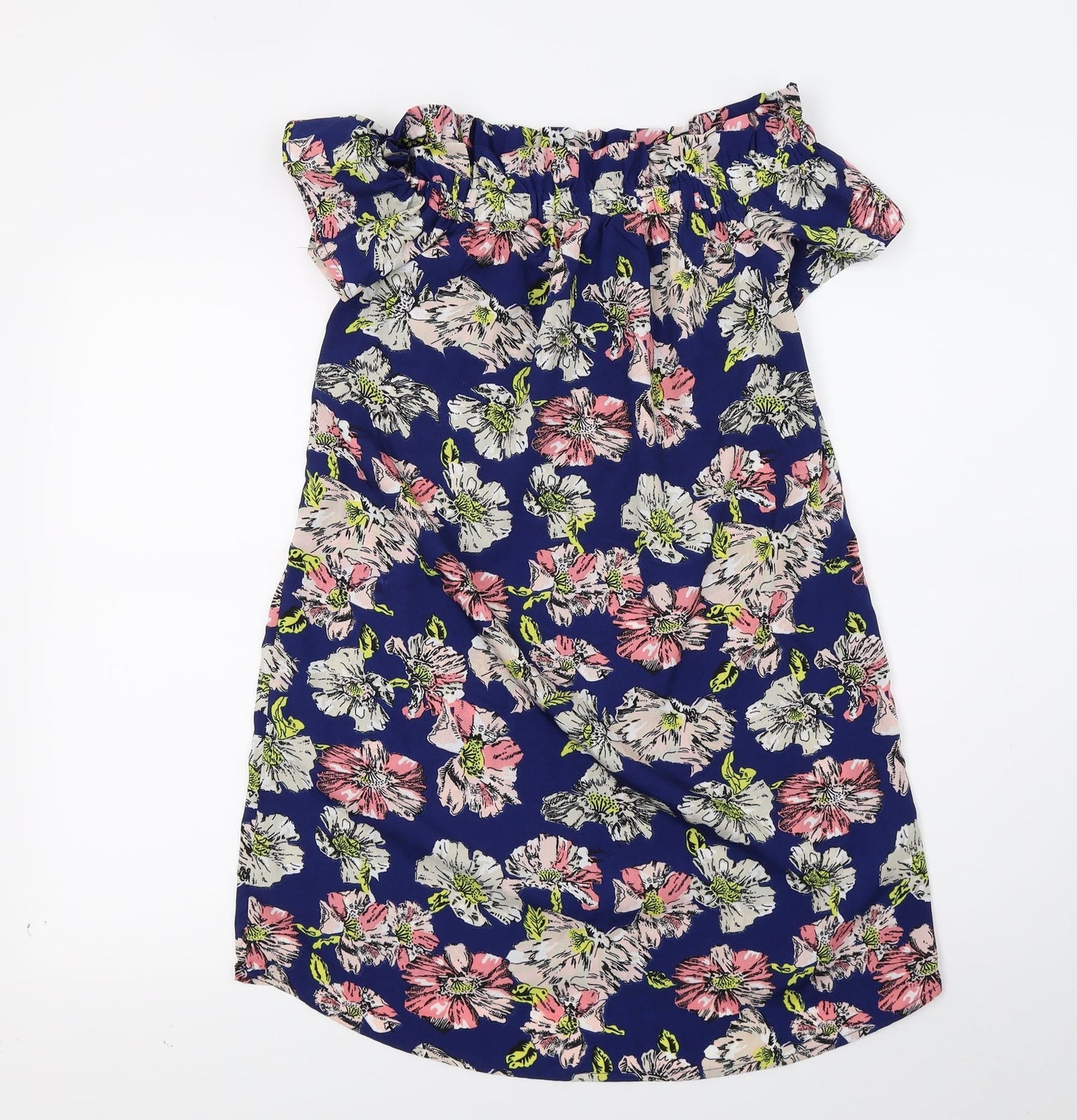 Primark Womens Blue Floral  A-Line  Size 6