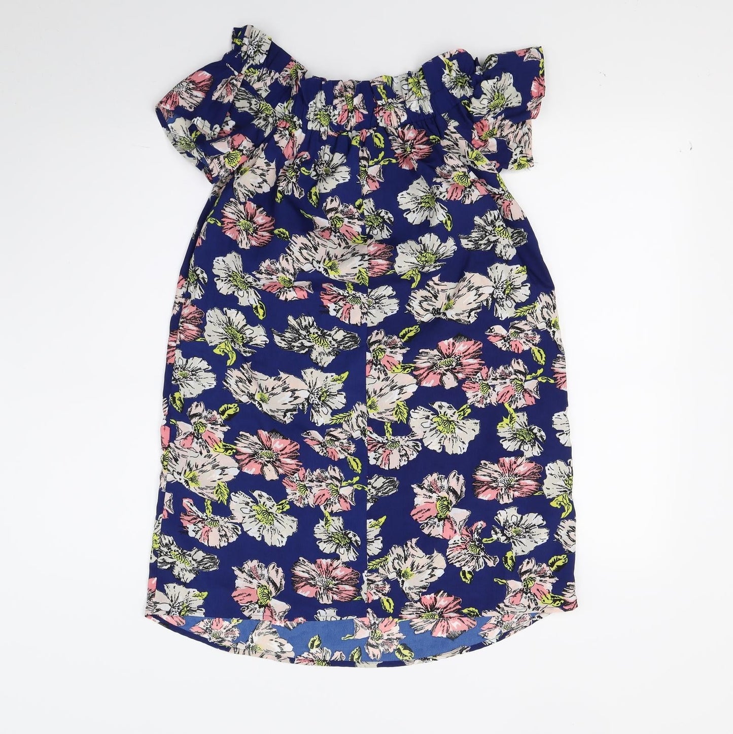 Primark Womens Blue Floral  A-Line  Size 6