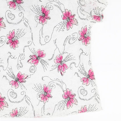 Womens UK Size M Preworn White Basic Blouse