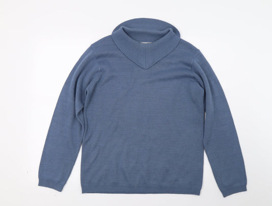 Bonmarch Womens Blue  Knit Pullover Jumper Size S