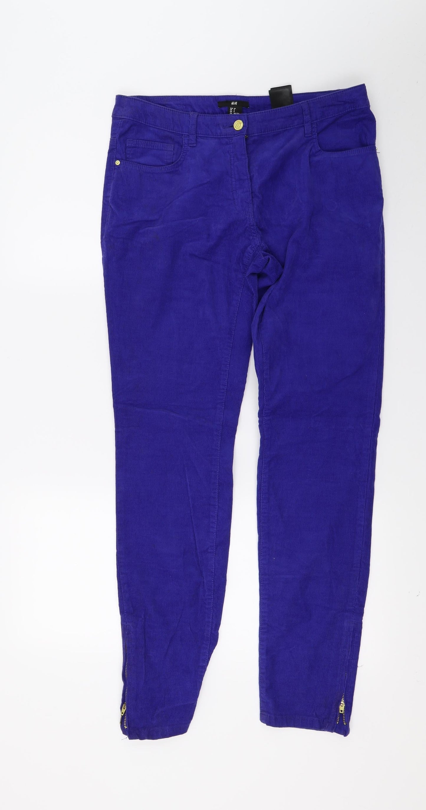 Womens UK Size 10 H&M Regular Fit Skinny Blue Jeans