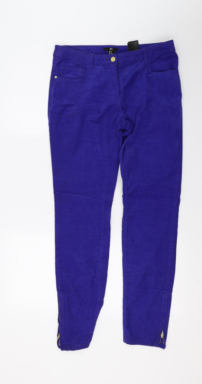 Womens UK Size 10 H&M Regular Fit Skinny Blue Jeans