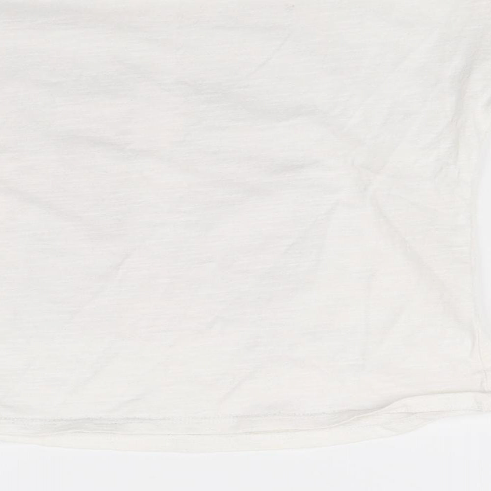 George Girls White  Jersey Basic T-Shirt Size 7 Years  - love