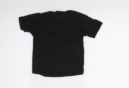 Threads Boys Black  Rayon Basic T-Shirt Size 3 Years