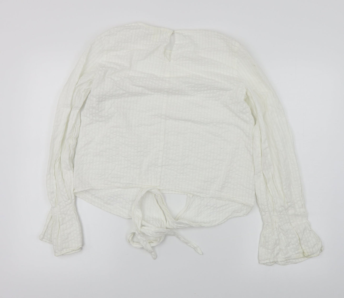 H&M  Womens White   Basic Blouse Size 6