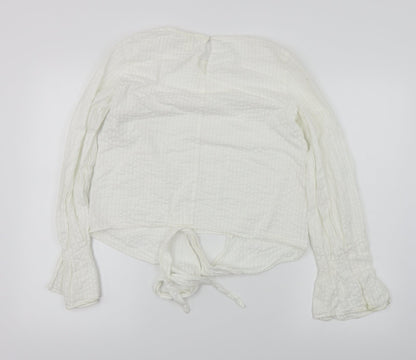 H&M  Womens White   Basic Blouse Size 6