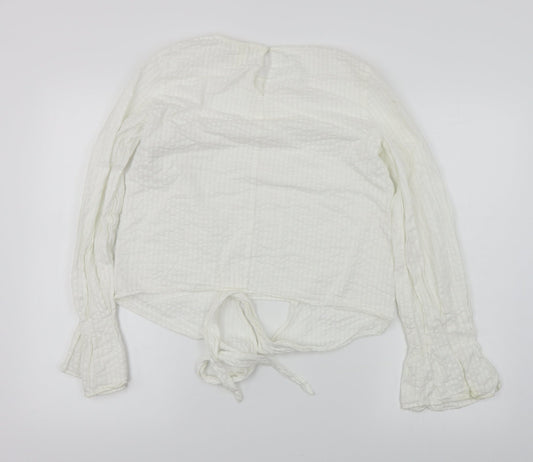 H&M  Womens White   Basic Blouse Size 6