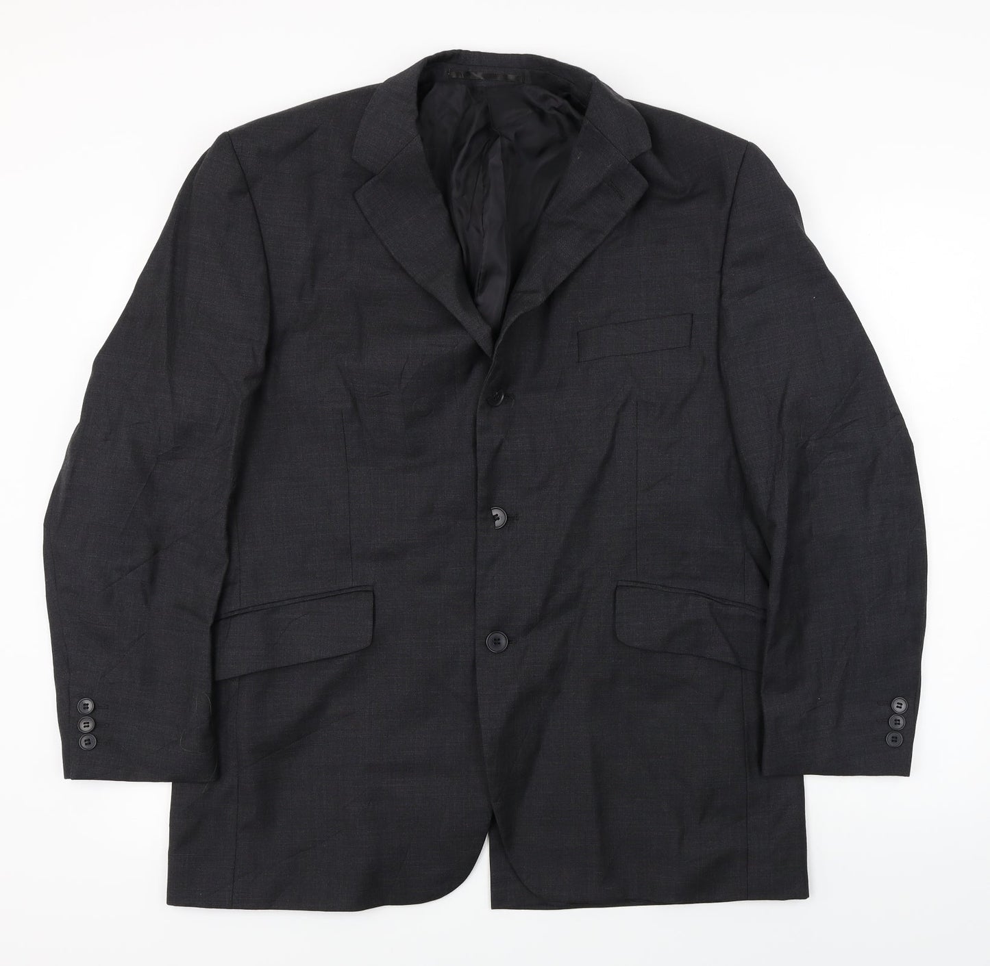 Mens UK Size 42 Burton Regular Grey Suit Jacket