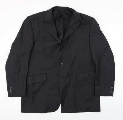 Mens UK Size 42 Burton Regular Grey Suit Jacket