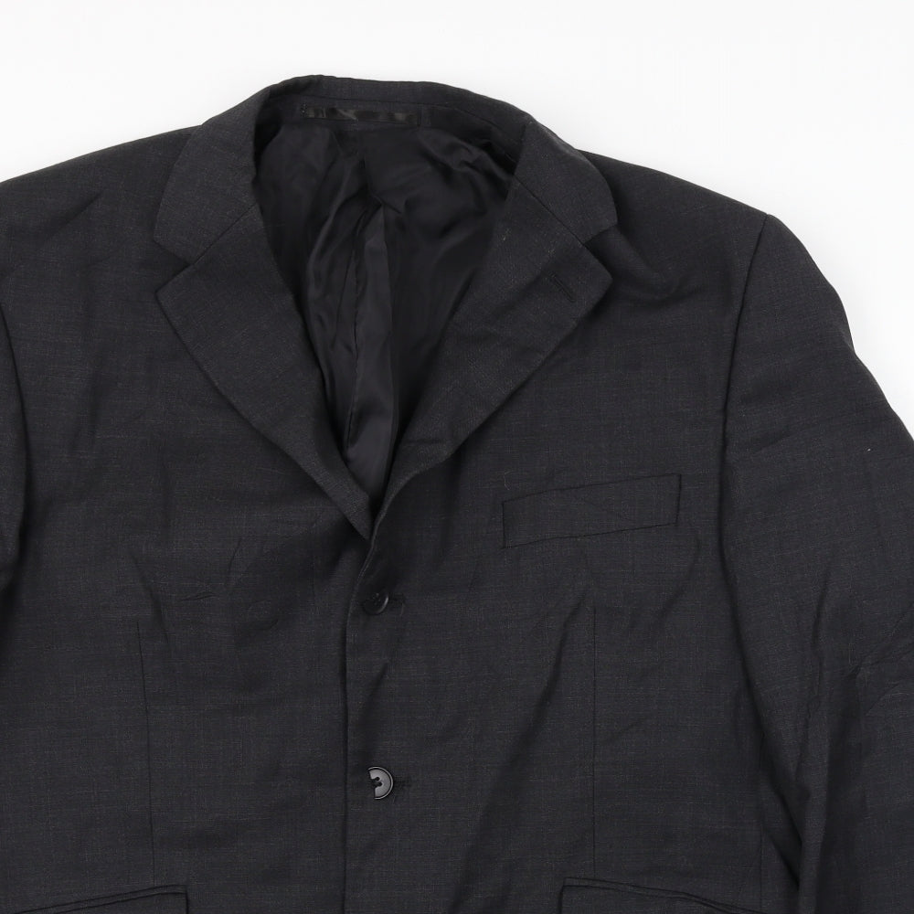 Mens UK Size 42 Burton Regular Grey Suit Jacket