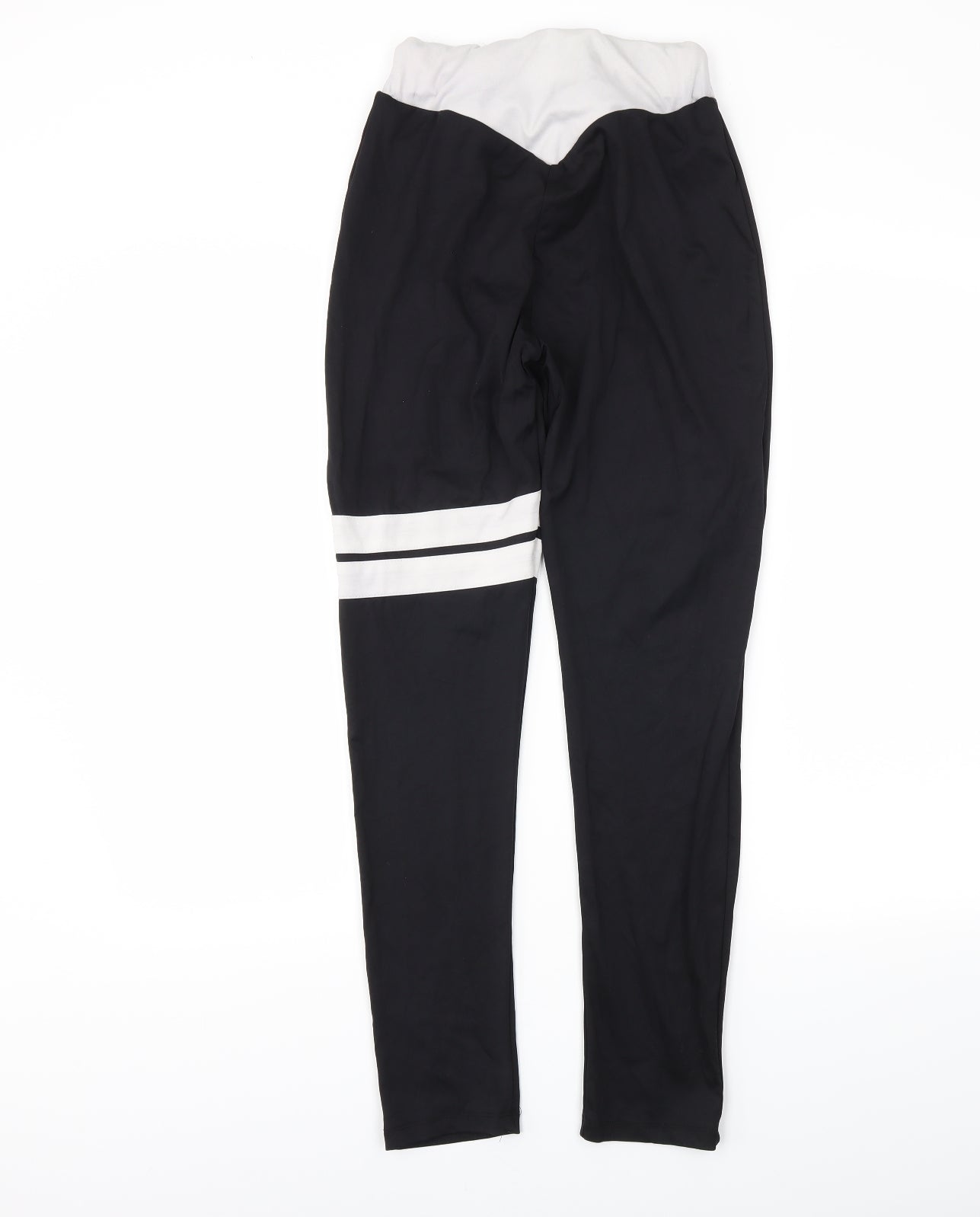 Womens UK Size 8 Boohoo Black Pedal Pusher Leggings